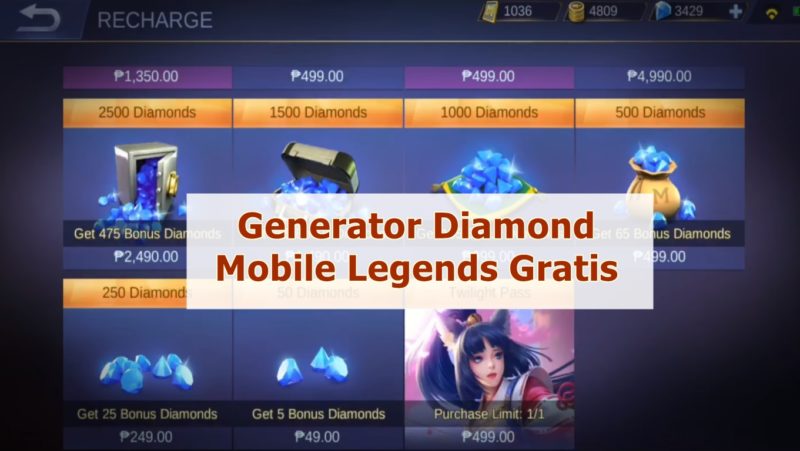 Generator Diamon Mobile Legends Gratis