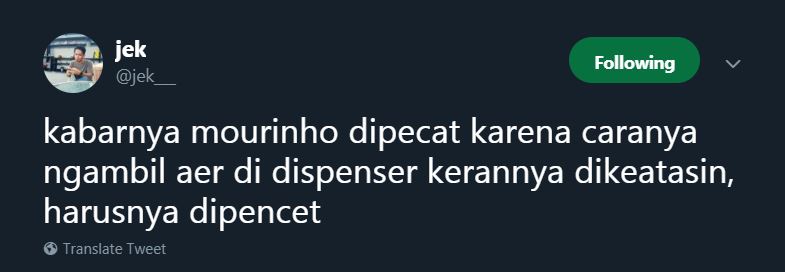 10 Cuitan Lucu 'Alasan Mourinho Dipecat' Ini Bikin Ngakak Tapi Nyesek! 1