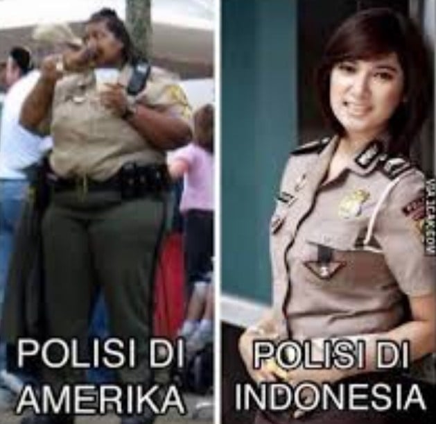 10 Meme Lucu Indonesia Vs Luar Negeri Ini Dijamin Bikin Ngakak! Polwan