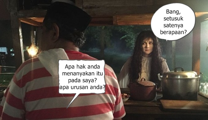 10 Meme Lucu 'Suzanna Dan Tukang Sate' Ini Bukannya Bikin Takut, Malah Ngakak! Apa Hak Anda