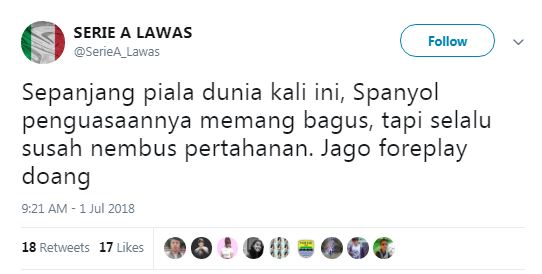 10 Status Lucu Warganet Tentang Penyebab Kekalahan Spanyol Ini Dijamin Bikin Ngakak! 2