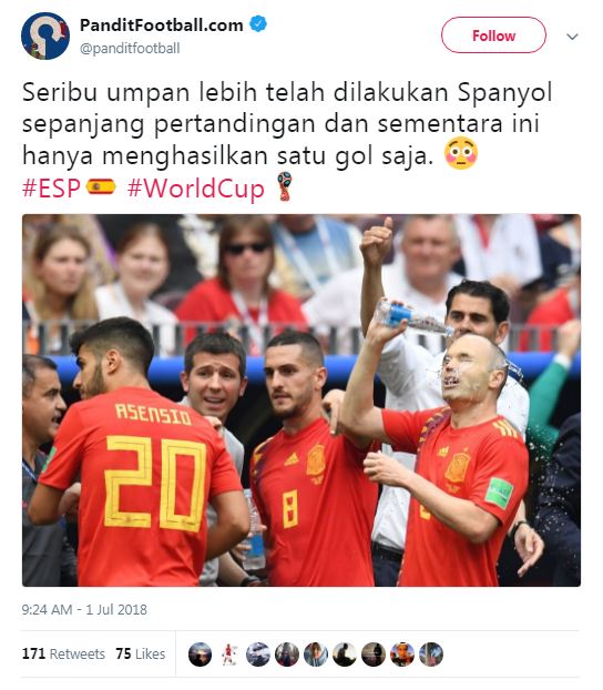 10 Status Lucu Warganet Tentang Penyebab Kekalahan Spanyol Ini Dijamin Bikin Ngakak! 9