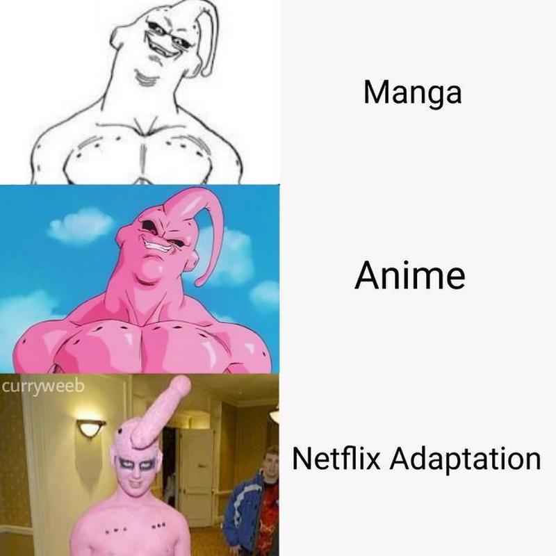 12 Meme Lucu Netflix VS Anime VS Manga Ini Dijamin Bikin Kalian Ngakak! Kid Buu