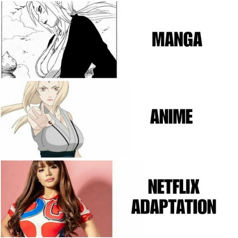 12 Meme Lucu Netflix VS Anime VS Manga Ini Dijamin Bikin Kalian Ngakak! Tsunade