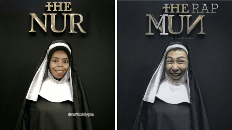 14 Kreasi Netizen Dandan ala Hantu Valak di Film The Nun ini Bikin Ngakak!