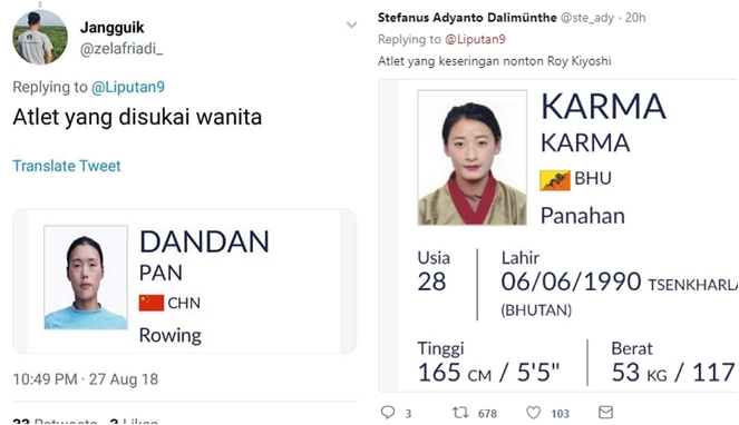 Begini Jadinya Jika 22 Nama Atlet Asian Games 2018 Dijadikan Meme, Bikin Ngakak! Roy Kiyoshi