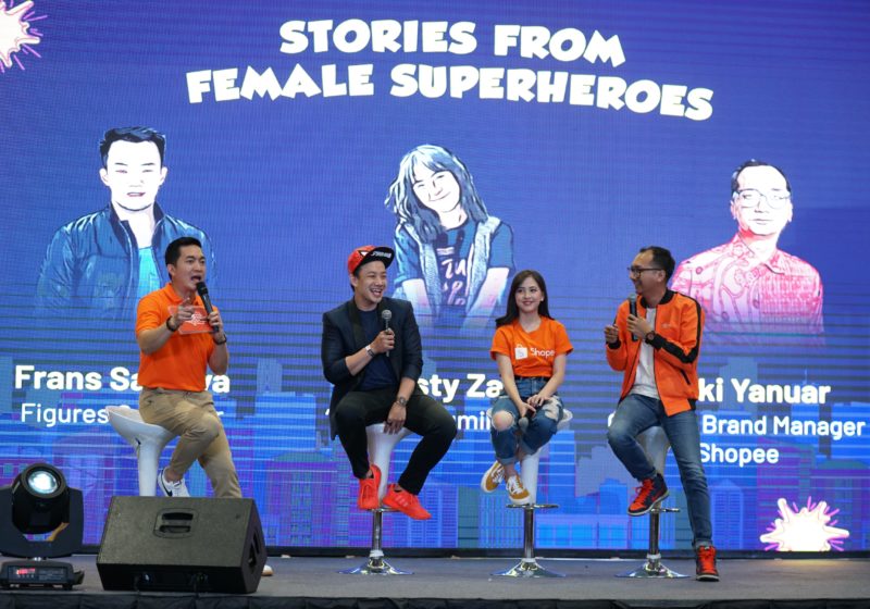 BincangShopee Suasana Talk Show Bersama Frans Sanjaya, Adhisty Zara, Dan Rezki Yanuar