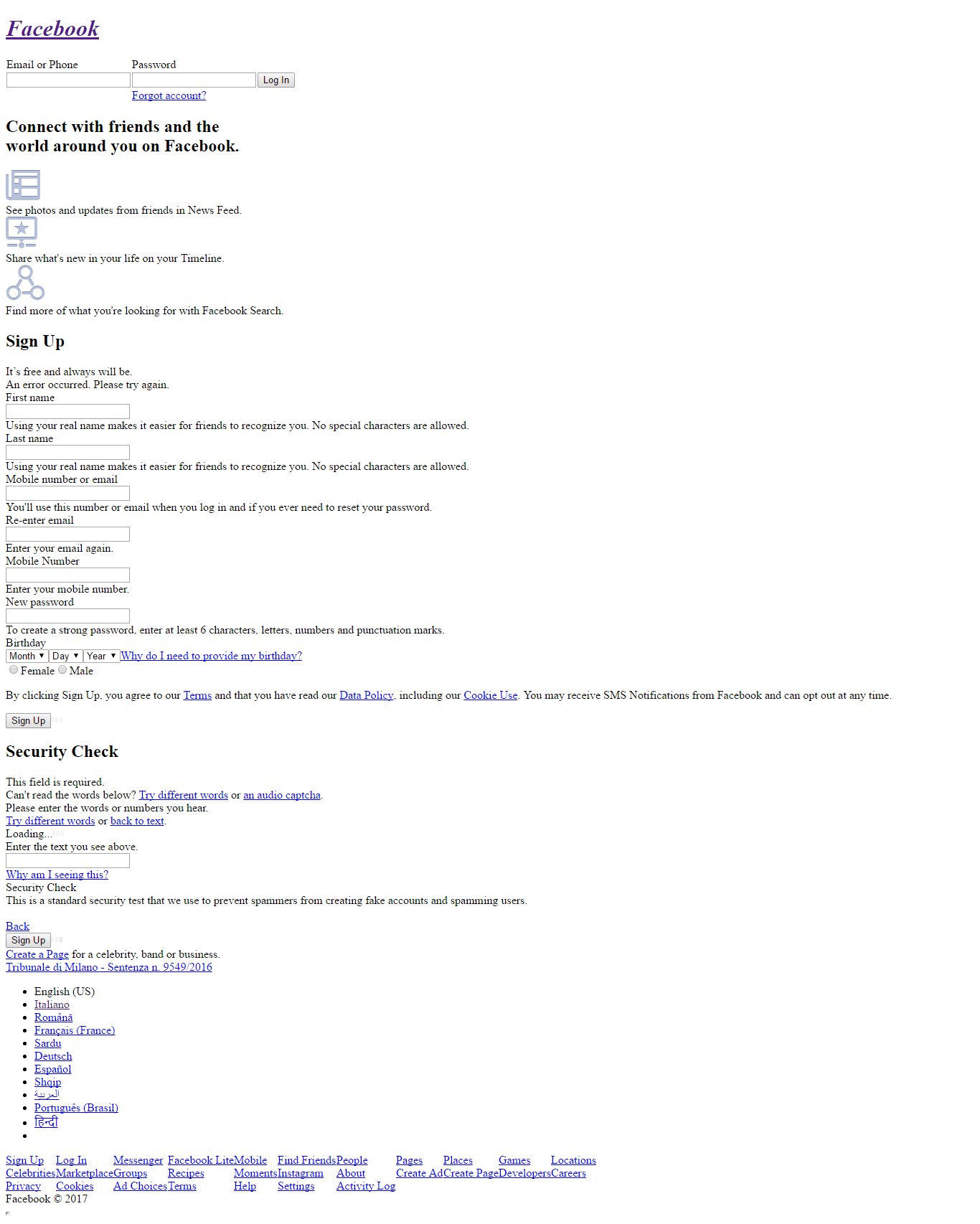 Facebook Without CSS Min