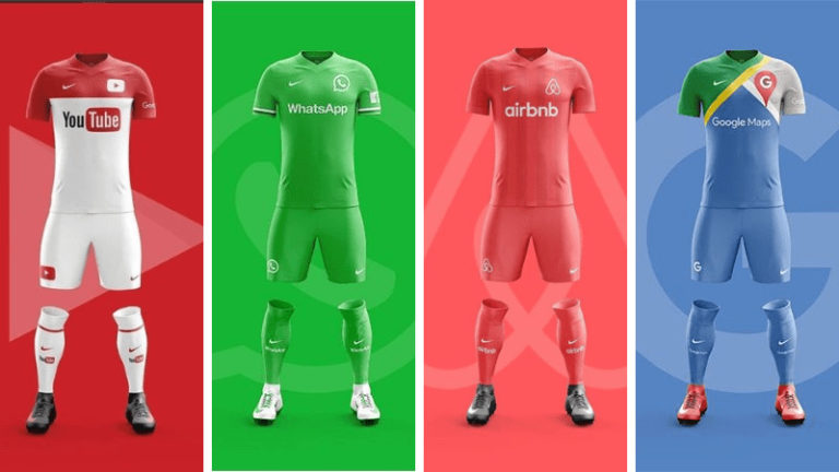 Ini Dia 19 Jersey Jika Aplikasi Mobile Menjadi Sebuah Tim Sepakbola