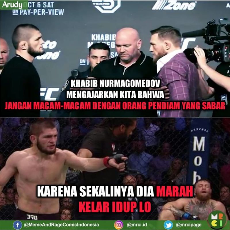 Karma Is Real, 10 Meme Lucu Kekalahan Memalukan McGregor Vs Khabib Nurmagomedov Ini Bikin Ngakak! 1