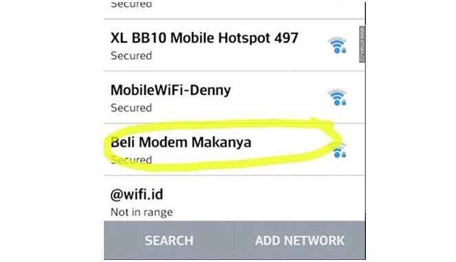 Miskin Amat Idup Lu, Inilah 8 Nama Wifi Lucu Dan Nyeleneh Ini Dijamin Bikin Ngakak! Modem Masih Zaman Ya