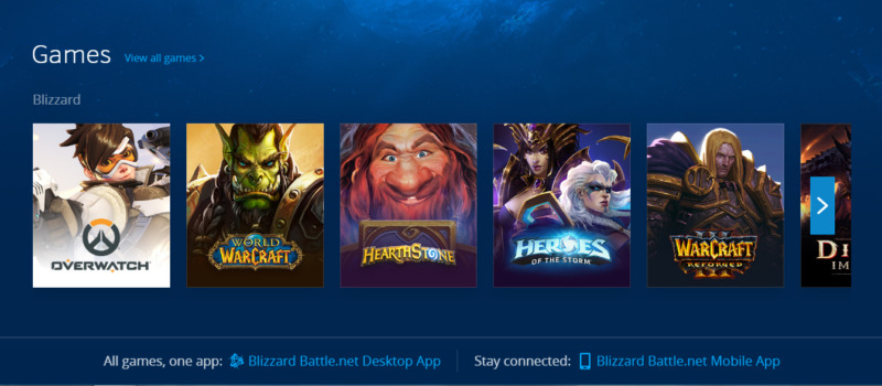 Recommended sites for downloading the best PC games Blizzard Battle.Net