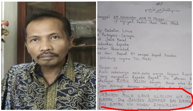 Sensen Komara, Pria Asal Garut Yang Mengaku Rasul Dan Akan Dirikan Negara Islam Indonesia! Dafunda Gokil