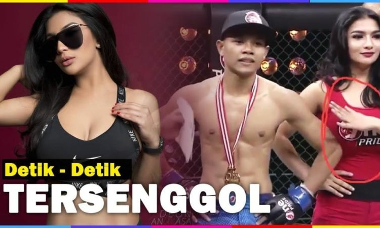 Viral, Bagian Sensitif Gadis Ring Ini Tak Sengaja Disenggol Petarung MMA Indonesia! Dafunda