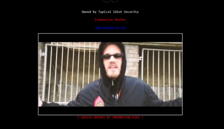 Website T-Series Diretas oleh Hacker, Pasang Backsound Diss Track Pewdiepie!