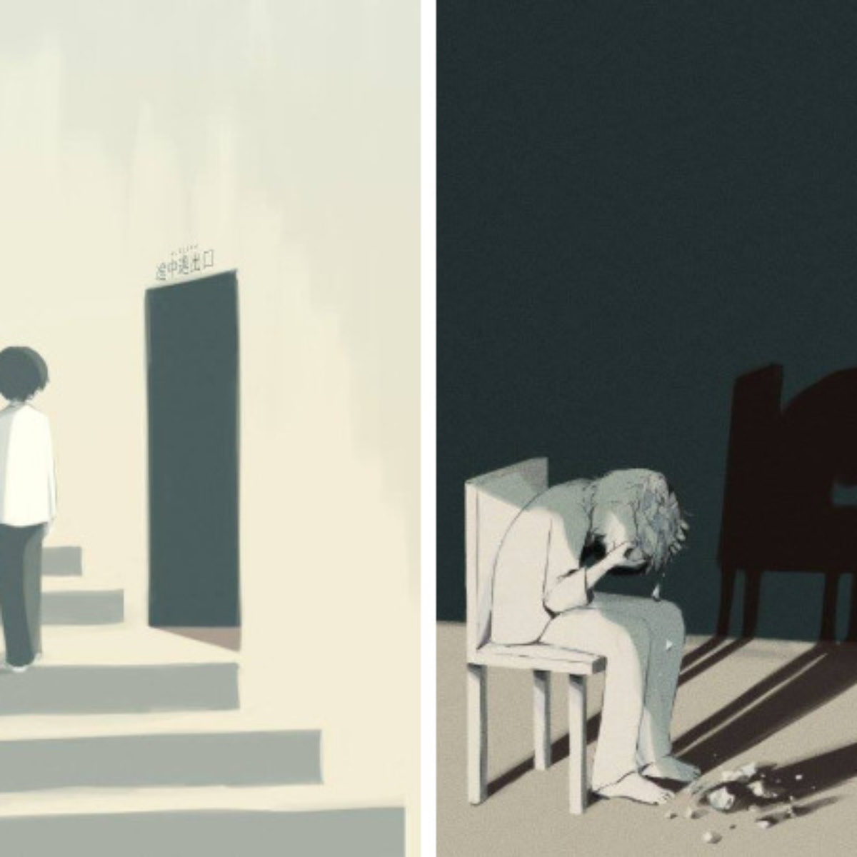 10 Gambar Animasi Ini Ilustrasi Dari Depresi Seseorang