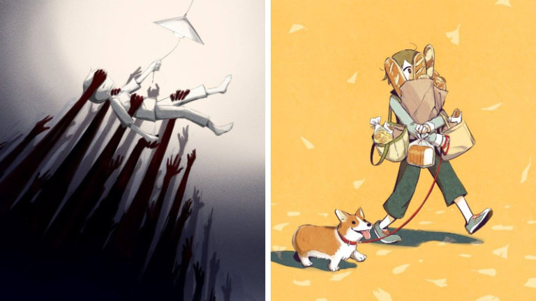 Animasi Ilustrasi Kesepian Dafunda Otaku