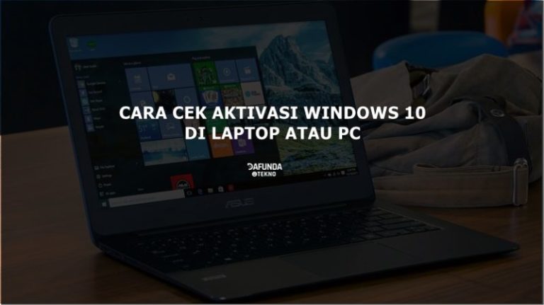 Cara Cek Aktivasi Windows 10