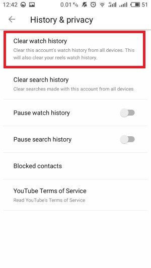 Cara Hapus Riwayat Video Youtube 1