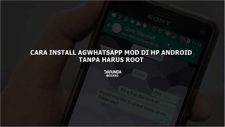 Cara Install Agwhatsapp Mod