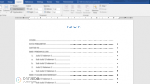 Cara Membuat Daftar Isi Manual Di Word Semua Versi Dafunda Com