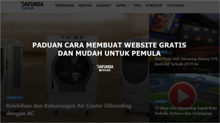 Cara Membuat Website Gratis dan Mudah Untuk Pemula 5 Cara Membuat Website Gratis dan Mudah Untuk Pemula