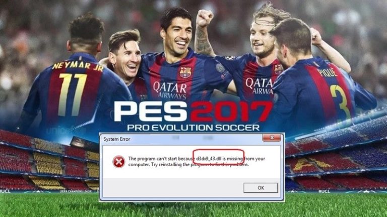 Cara Mengatasi D3dx9 43.dll Is Missing Di PES 2017 Min