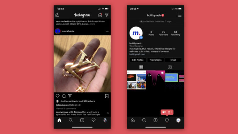 Dark Mode Instagram