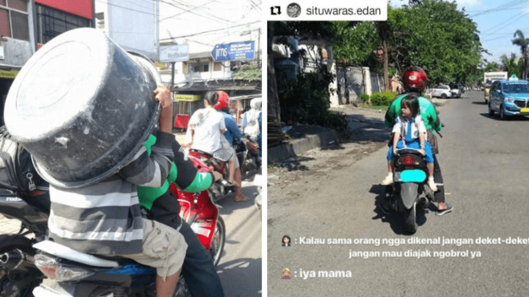 Hanya Ada Di Indonesia, 10 Potret Kelakuan Penumpang Ojek Online Ini Bikin Ngakak! Dafunda Gokil