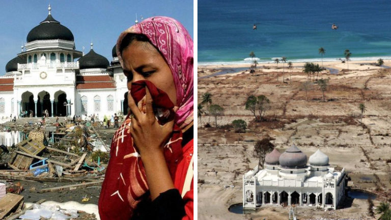 Masjid Tetap Kokoh Hingga Martunis, Inilah 4 Keajaiban saat tsunami Aceh Tahun 2004 Lalu!