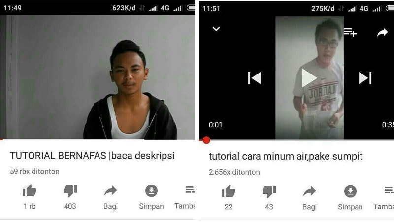 Minum Pakai Sumpit, Inilah 8 Tutorial Paling Tidak Berfaedah Tapi Bikin Ngakak! Dafunda Gokil