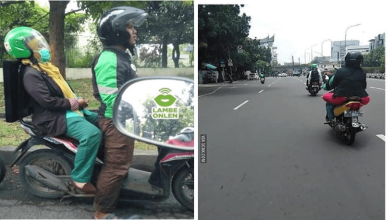 Ngakak, Inilah 10 Aksi Emak-emak Saat Naik Ojek Online, Bikin Geleng-geleng Kepala!