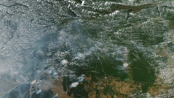 Penampakan Kebakaran Hutan Di Amazon Lewat Satelit Nasa