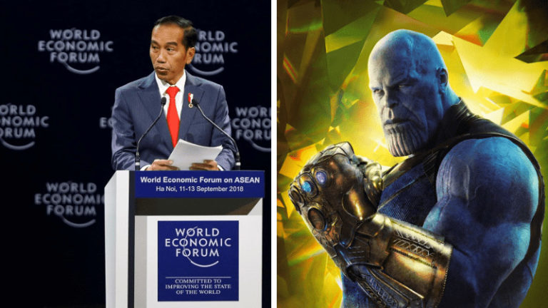 Viral di Media Sosial, Sebut Dirinya Avengers, Jokowi Katakan Siap Lawan Thanos!