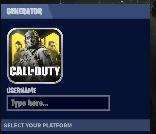 Generator Call of Duty Mobile