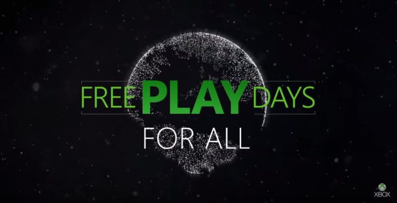 Free Play Days Xbox