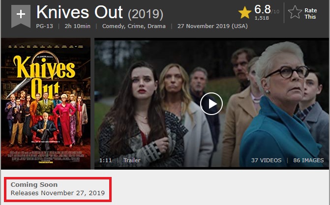 Knives Out Imdb