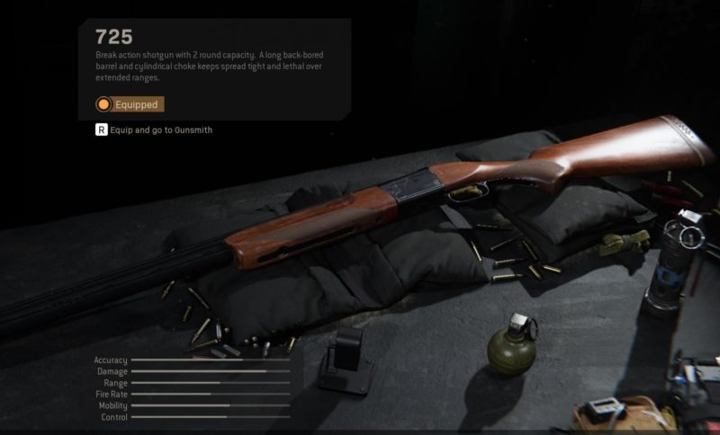 Senjata 725 Shotgun Mendapatkan Nerf Pada Update Patch