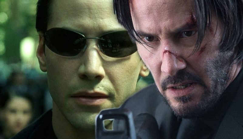 Keanu Reeves In The Matrix And John Wick