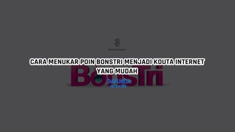 Cara Menukar Poin BonsTri Menjadi Kouta dan Pulsa 9 Cara Menukar Poin BonsTri Menjadi Kouta dan Pulsa