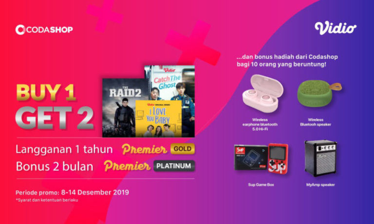 Vidio dan Codashop Tawarkan Hadiah dan Dapatkan Bonus Sekarang Juga!