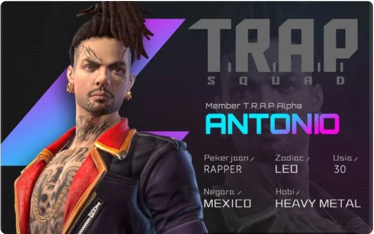 Squad Trap Free Fire Antonio