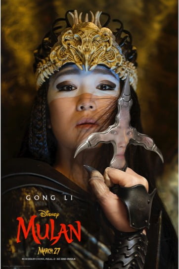 Poster Karakter Mulan Gong Li