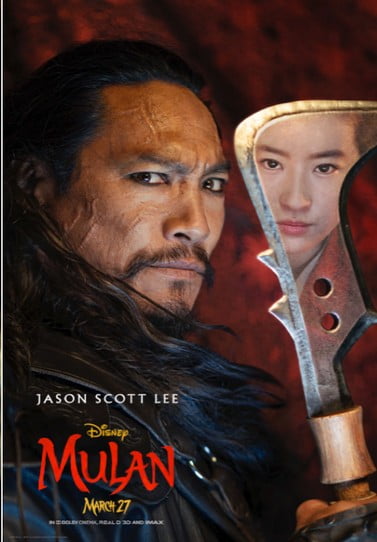 Poster Karakter Mulan Jason Scott Lee