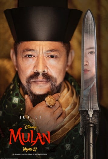 Poster Karakter Mulan Jet Li