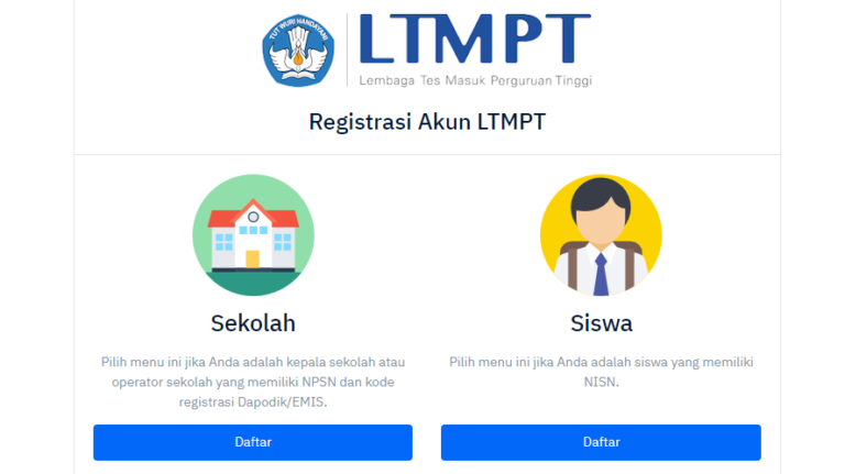 Cara Registrasi Akun Ltmpt Di Portal Ltmpt Ac Id Dafunda