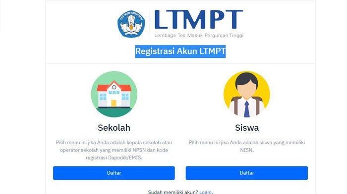 Registrasi Ltmpt Untuk Mendaftar Snmptn Utbk Sbmptn
