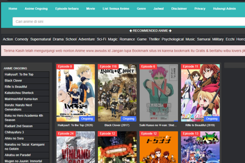 Situs Download Anime 2020