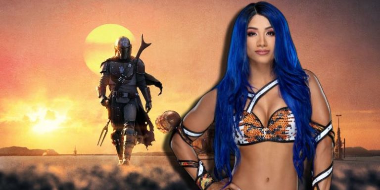 Mandalorian Sasha Banks WWE star wars