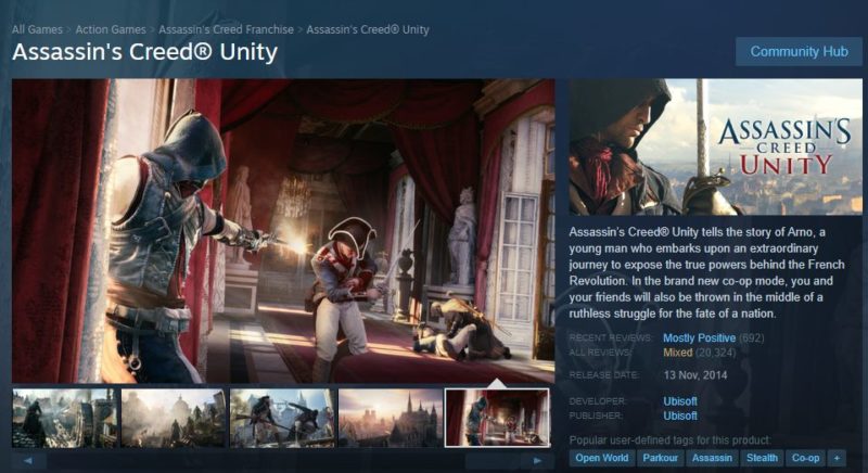 Spesifikasi PC Assassins Creed Unity
